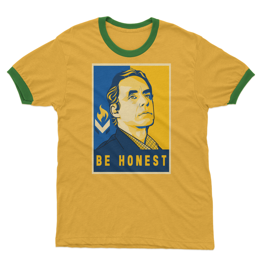 Jordan B Peterson Be Honest Adult Ringer T-Shirt