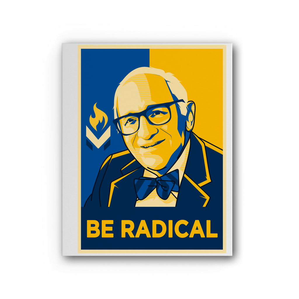 Murray Rothbard Be Radical Premium Stretched Canvas