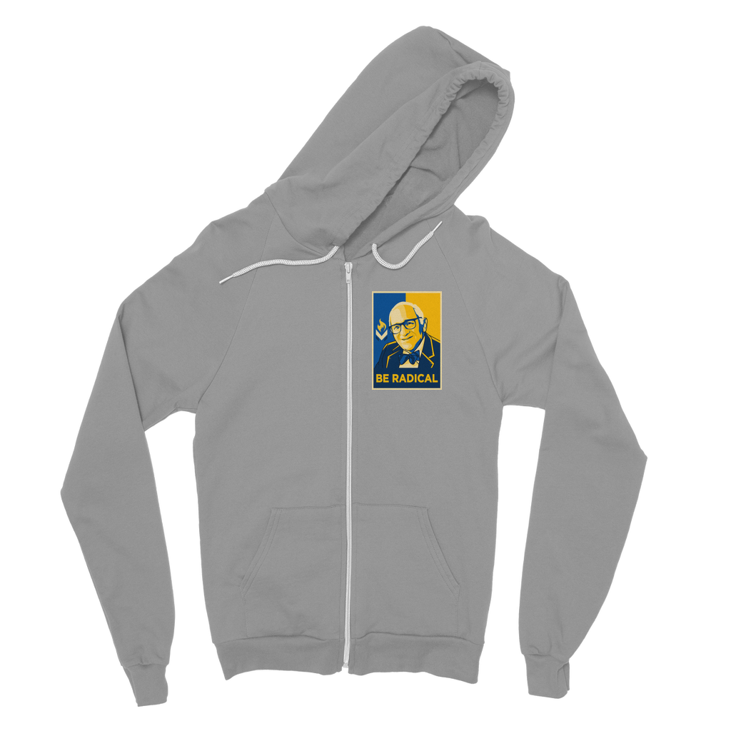 Murray Rothbard Be Radical Classic Adult Zip Hoodie