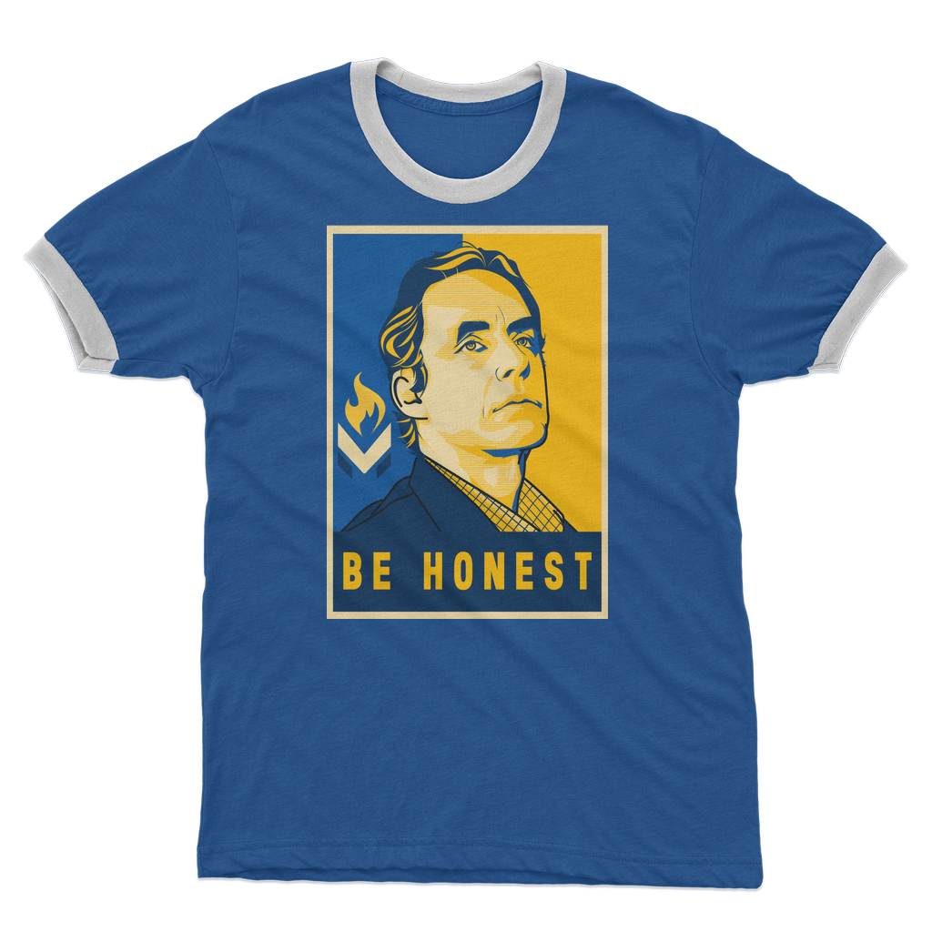 Jordan B Peterson Be Honest Adult Ringer T-Shirt