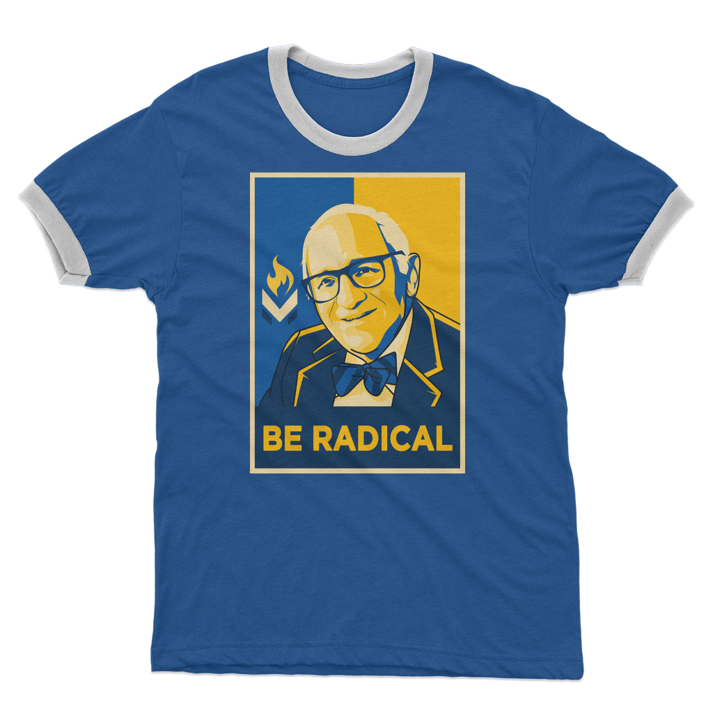 Murray Rothbard Be Radical Adult Ringer T-Shirt