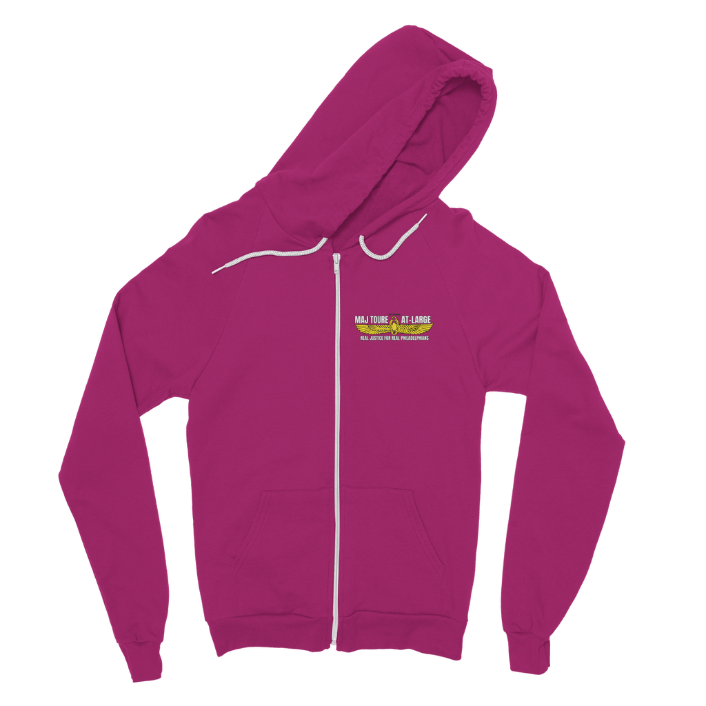 Maj Toure At-Large Classic Adult Zip Hoodie