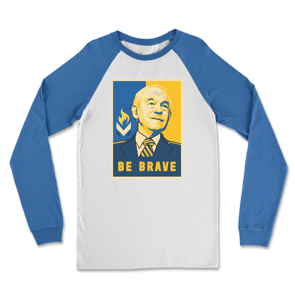 Ron Paul Be Brave Logo Classic Raglan Long Sleeve Shirt