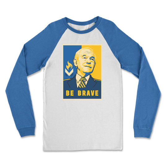 Ron Paul Be Brave Logo Classic Raglan Long Sleeve Shirt