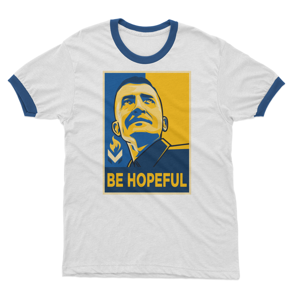 Michael Malice - Be Hopeful Adult Ringer T-Shirt