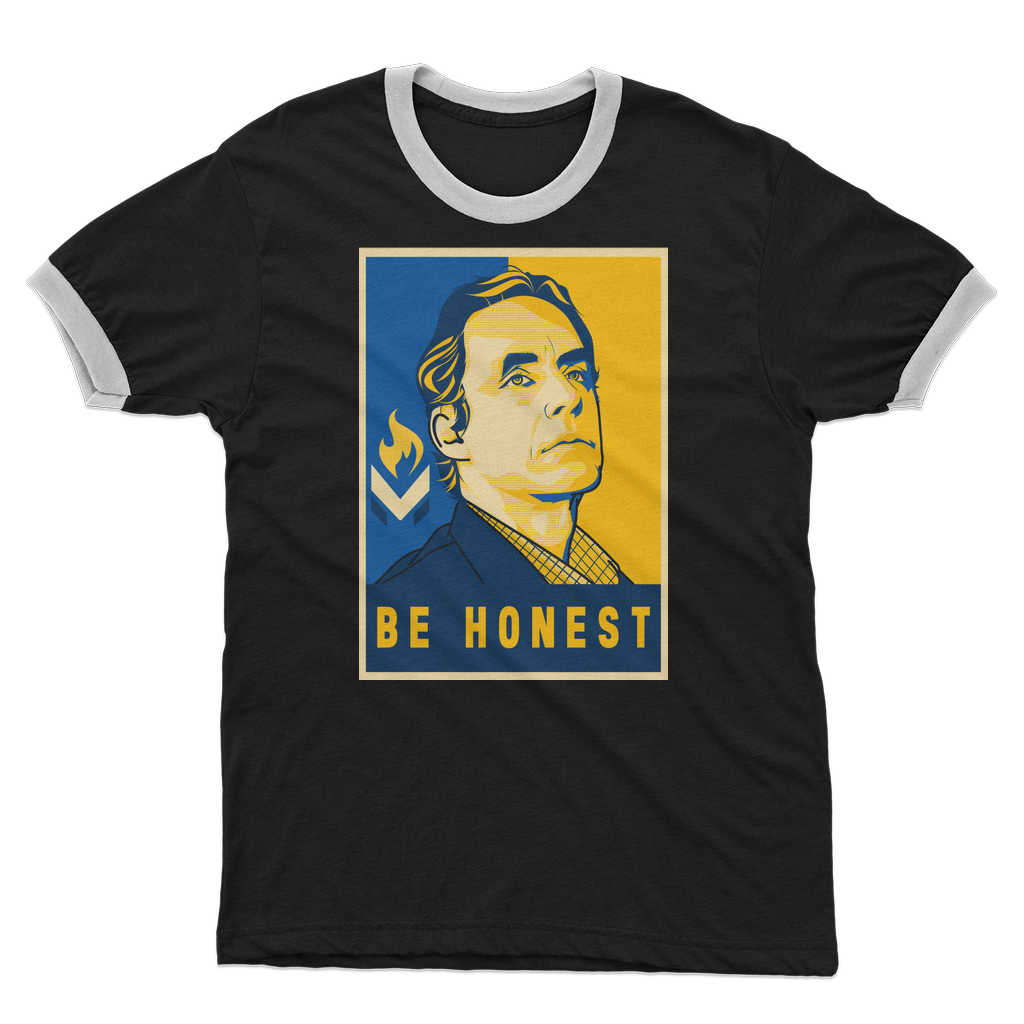 Jordan B Peterson Be Honest Adult Ringer T-Shirt