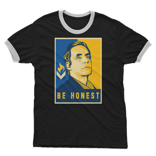 Jordan B Peterson Be Honest Adult Ringer T-Shirt