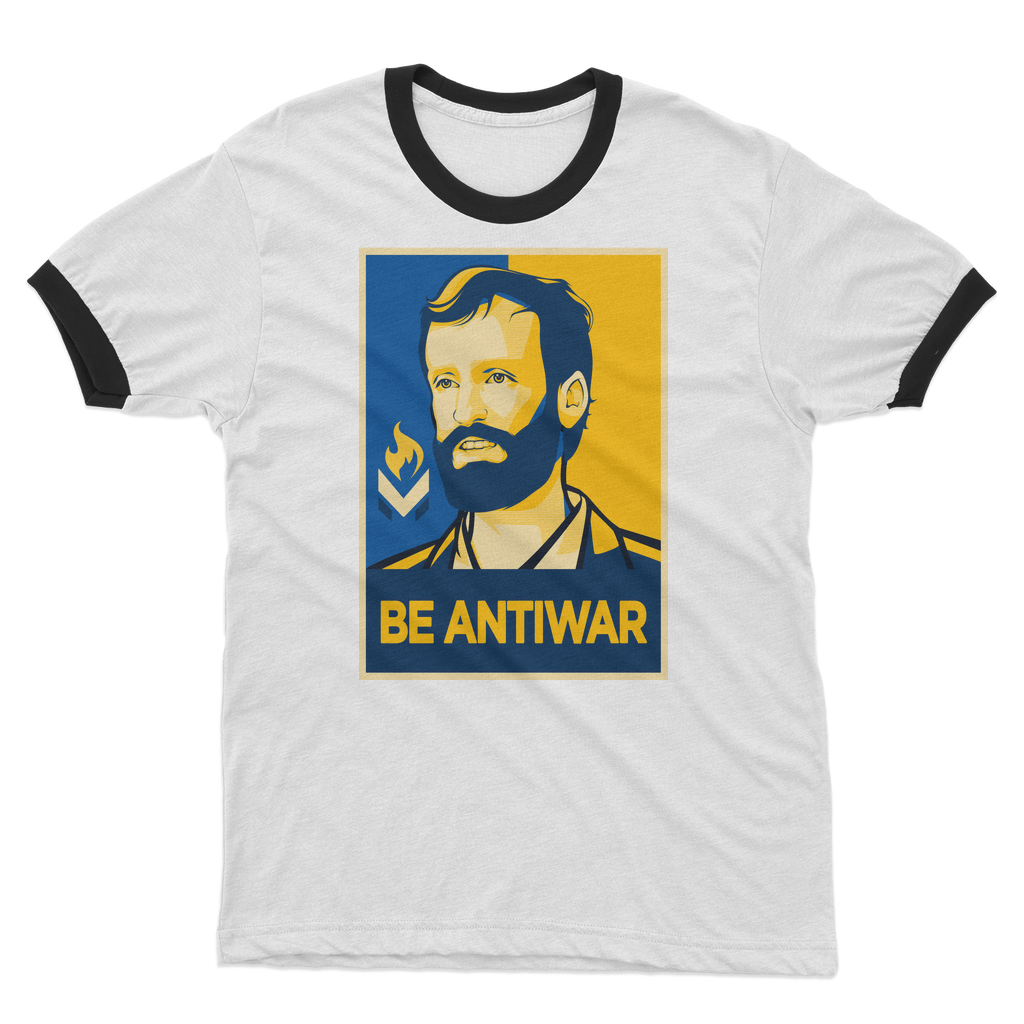 Scott Horton - Be Antiwar Adult Ringer T-Shirt