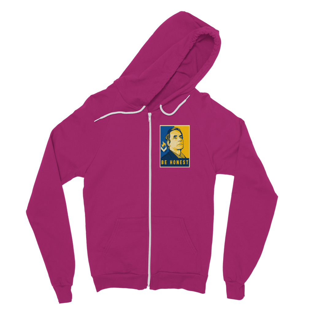 Jordan B Peterson Be Honest Classic Adult Zip Hoodie