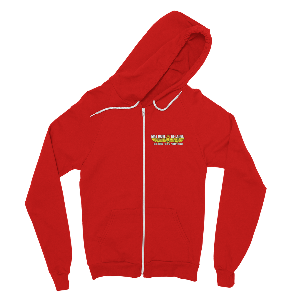 Maj Toure At-Large Classic Adult Zip Hoodie