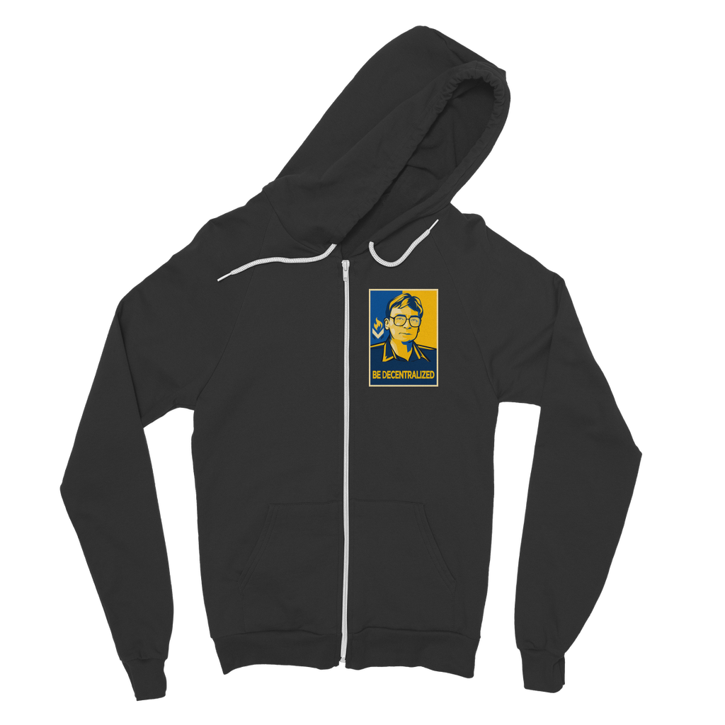 Hoppe - Be Decentralized Classic Adult Zip Hoodie