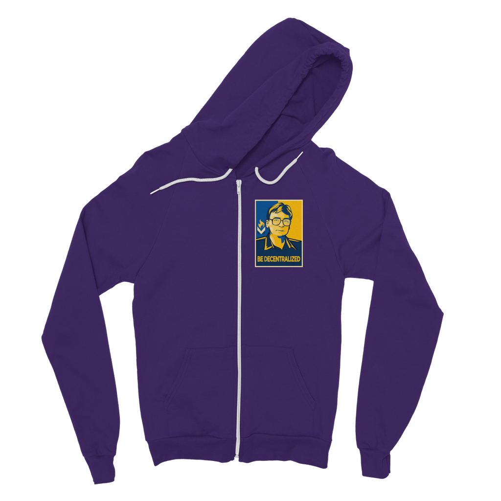 Hoppe - Be Decentralized Classic Adult Zip Hoodie