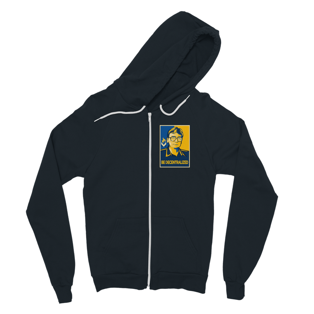 Hoppe - Be Decentralized Classic Adult Zip Hoodie