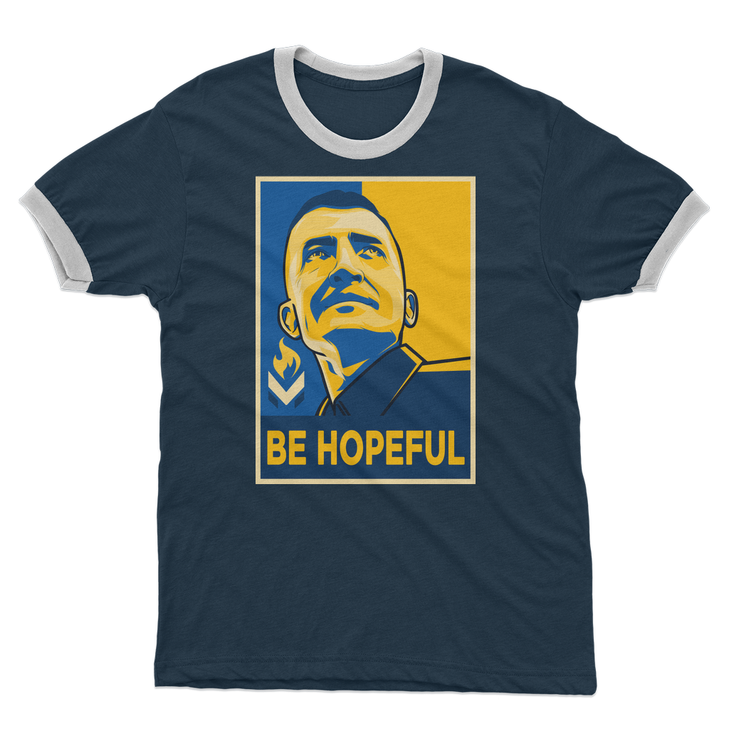 Michael Malice - Be Hopeful Adult Ringer T-Shirt