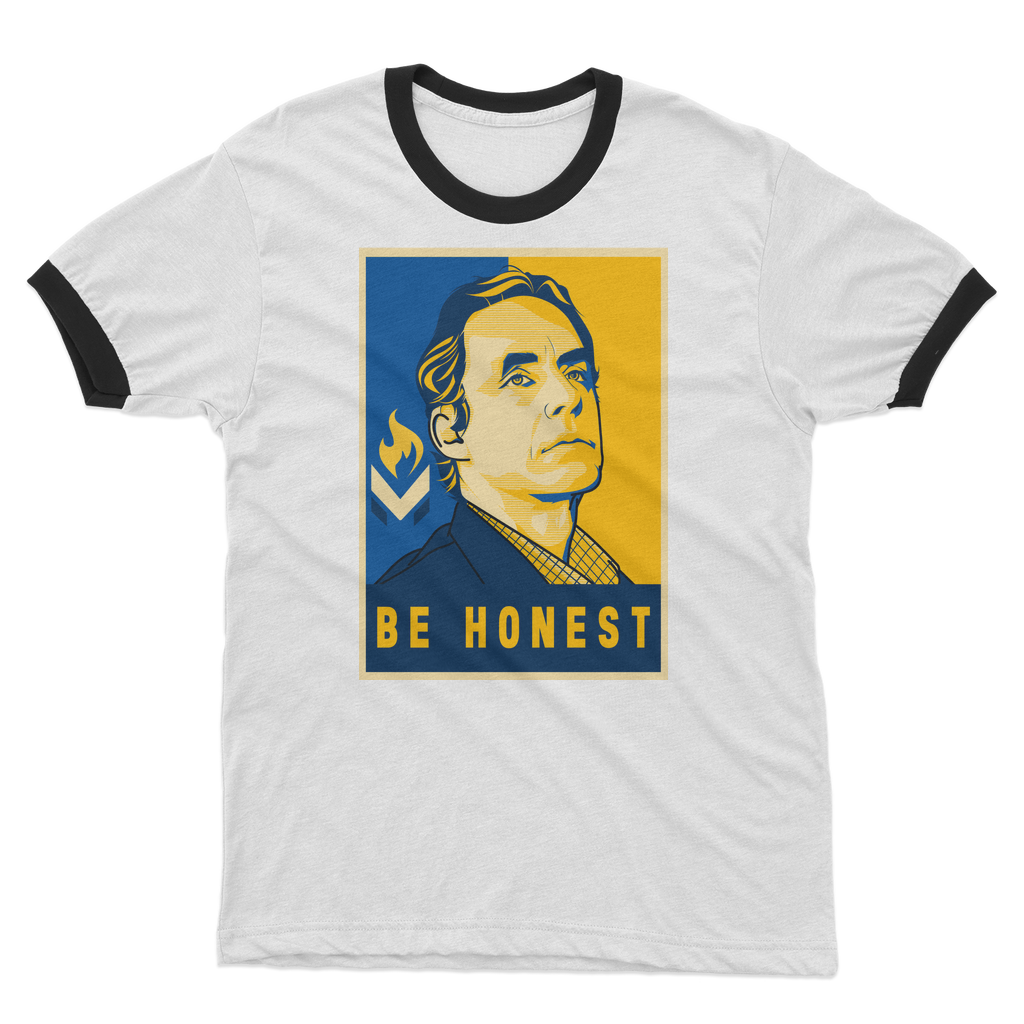 Jordan B Peterson Be Honest Adult Ringer T-Shirt