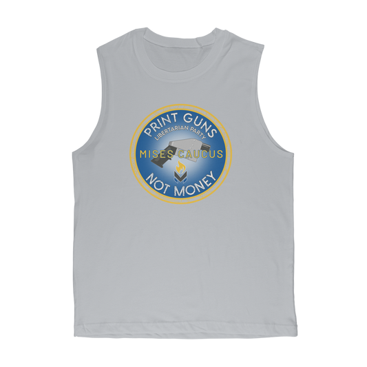 Print Guns Not Money Classic Adult Muscle Top