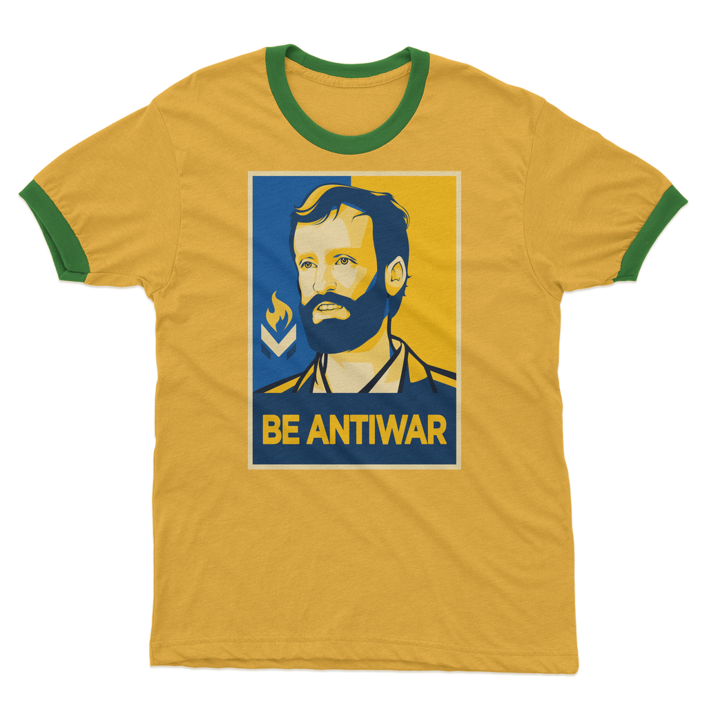 Scott Horton - Be Antiwar Adult Ringer T-Shirt
