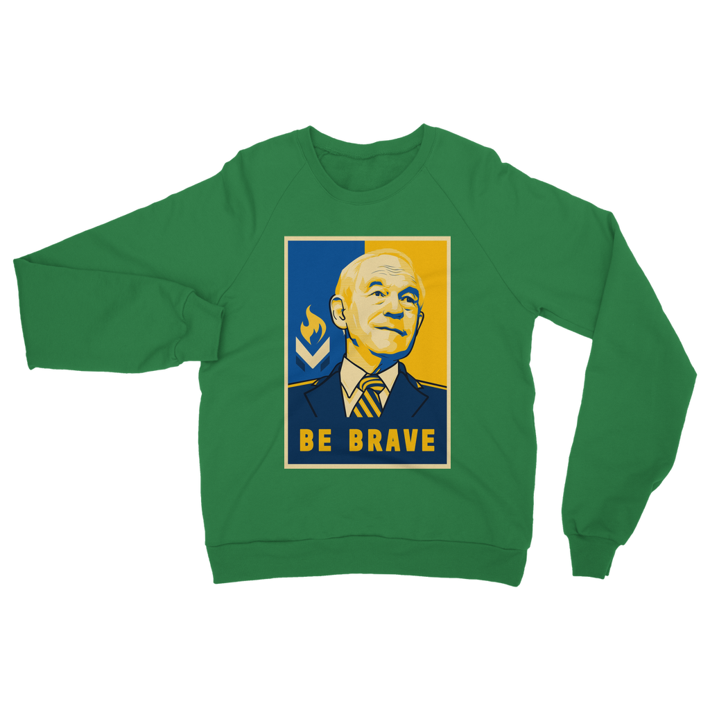 Ron Paul Be Brave Logo Classic Adult Sweatshirt
