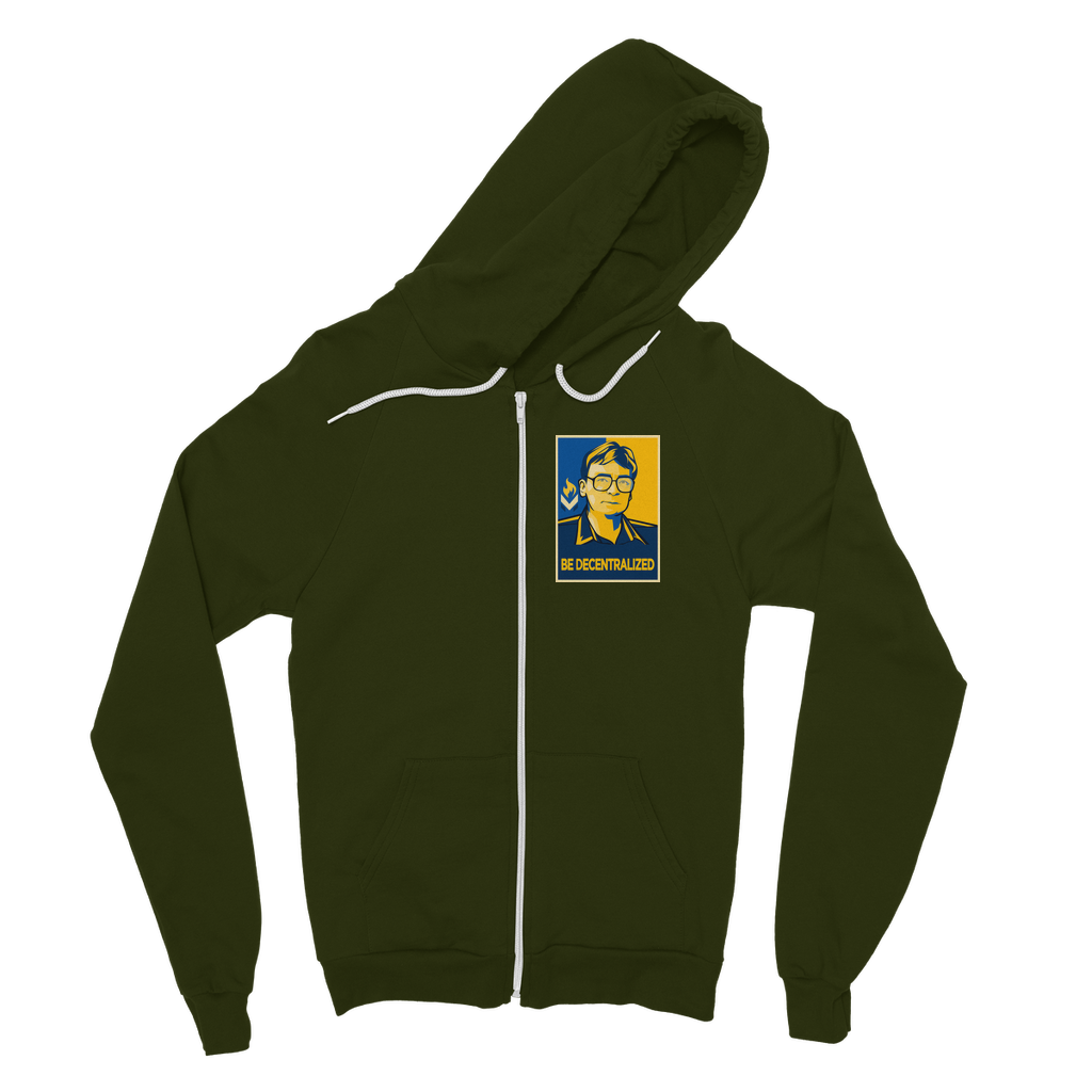Hoppe - Be Decentralized Classic Adult Zip Hoodie