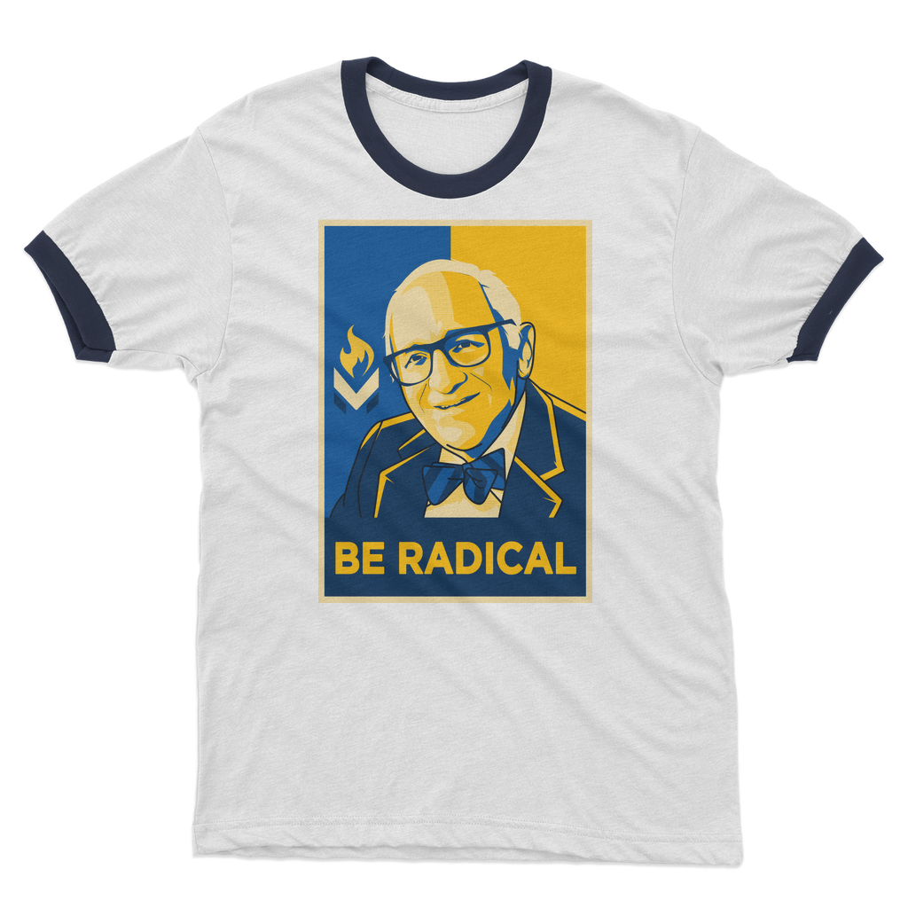Murray Rothbard Be Radical Adult Ringer T-Shirt