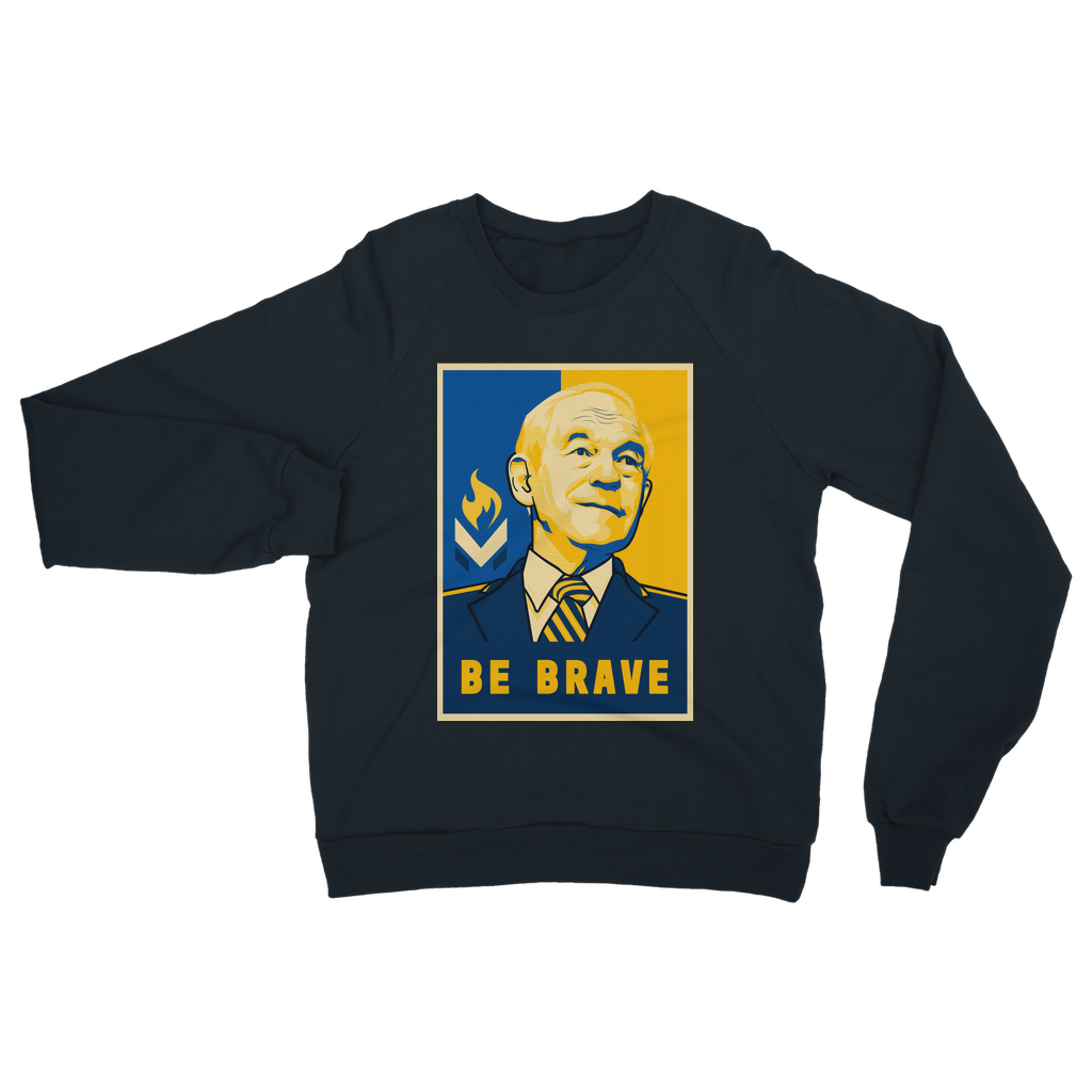 Ron Paul Be Brave Logo Classic Adult Sweatshirt