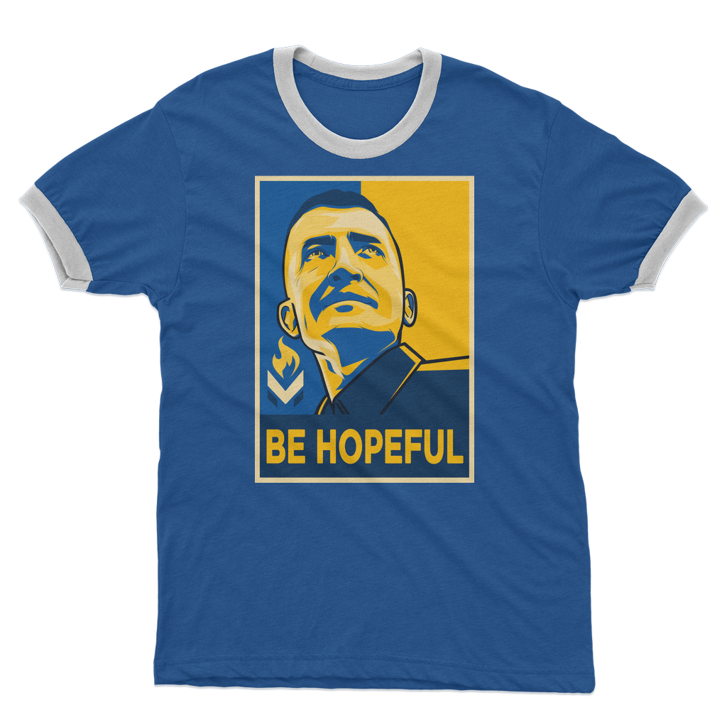 Michael Malice - Be Hopeful Adult Ringer T-Shirt