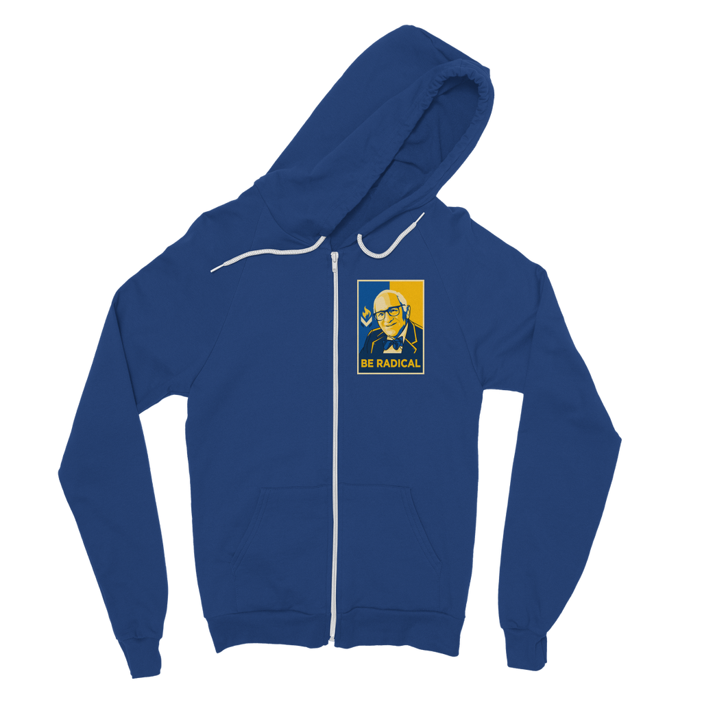 Murray Rothbard Be Radical Classic Adult Zip Hoodie