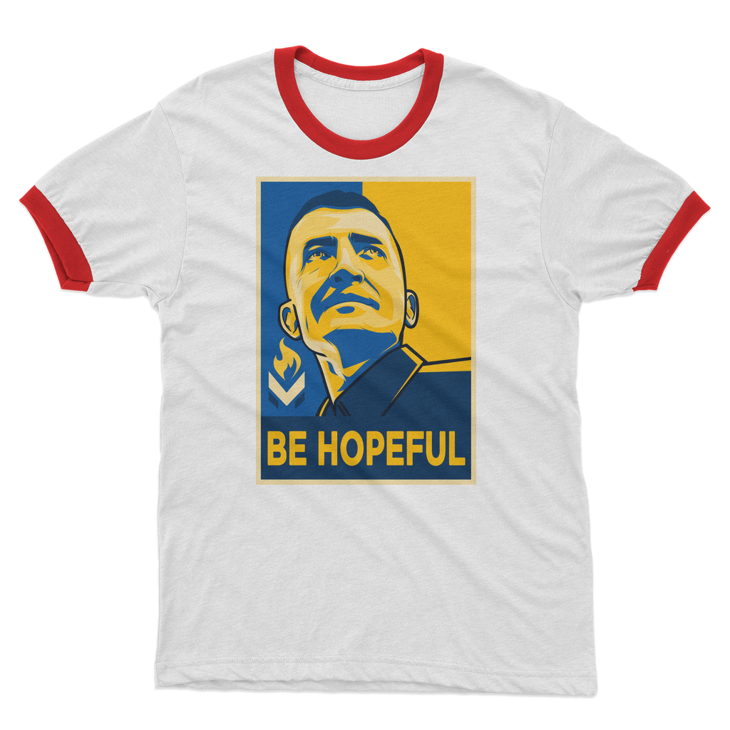Michael Malice - Be Hopeful Adult Ringer T-Shirt