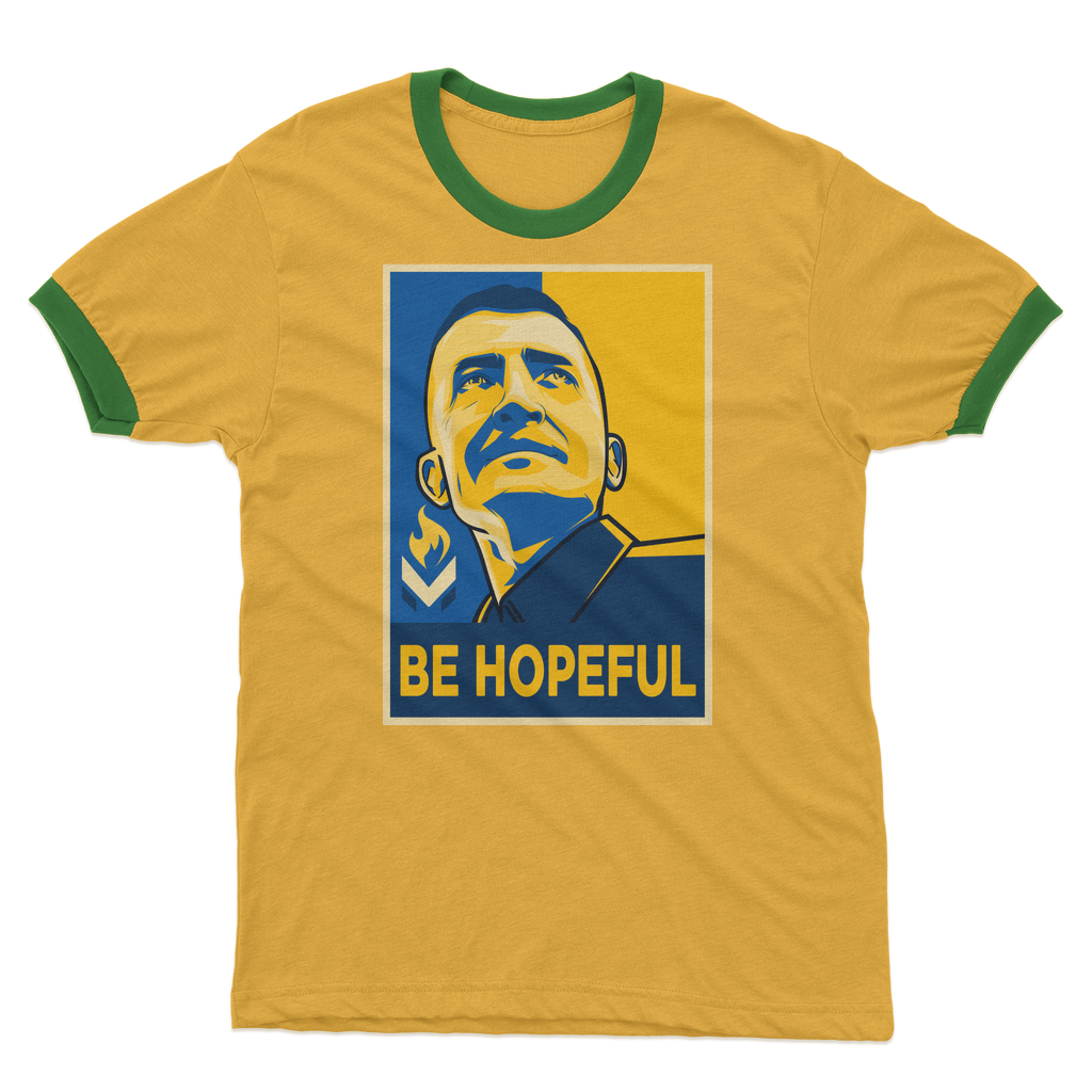 Michael Malice - Be Hopeful Adult Ringer T-Shirt