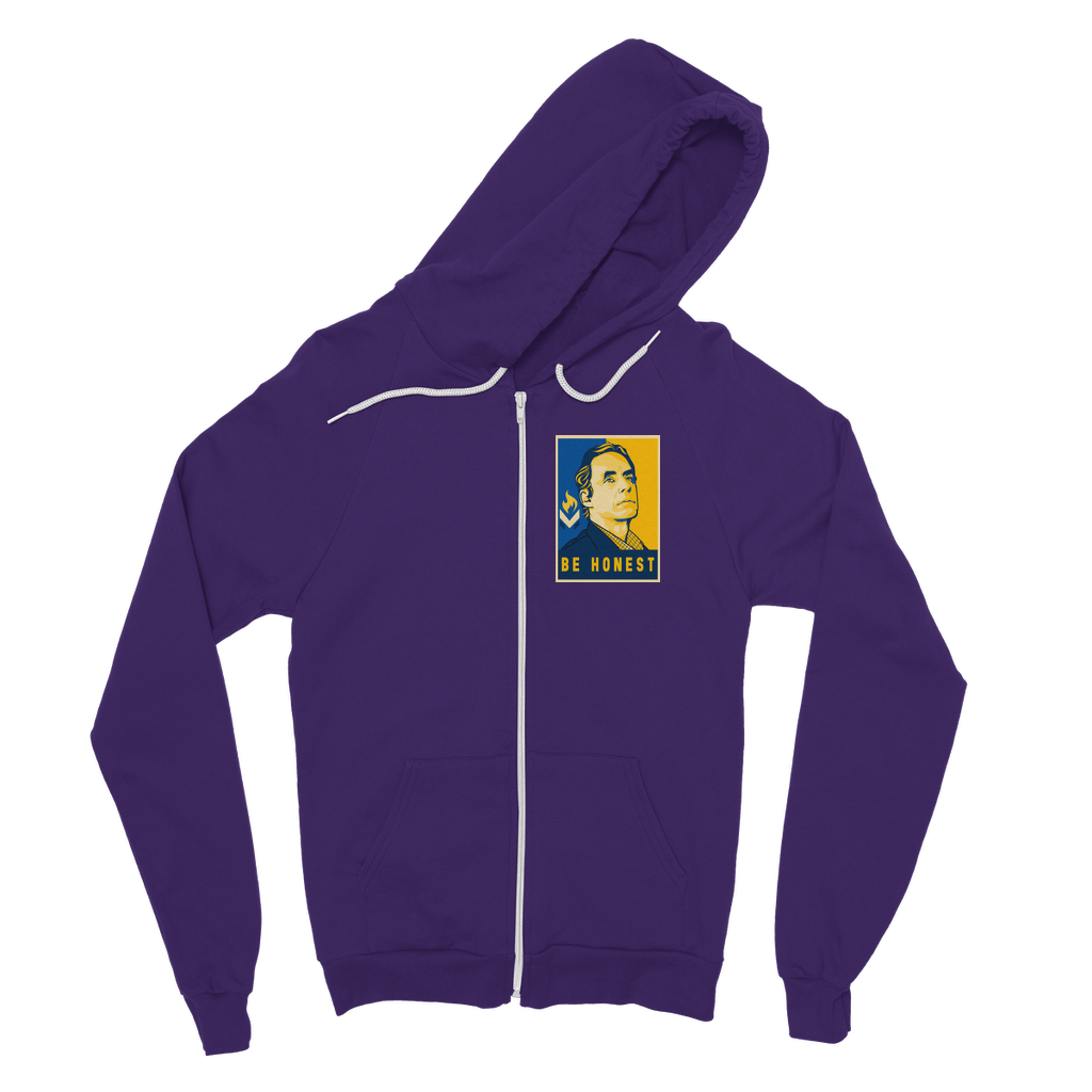 Jordan B Peterson Be Honest Classic Adult Zip Hoodie