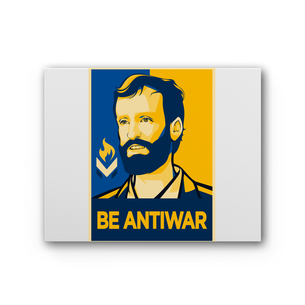 Scott Horton - Be Antiwar Premium Stretched Canvas