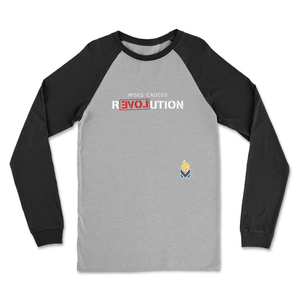 Mises Caucus ReLovution Red Classic Raglan Long Sleeve Shirt