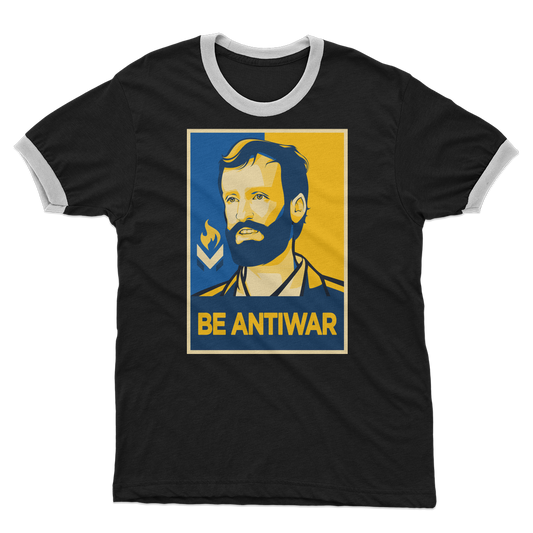 Scott Horton - Be Antiwar Adult Ringer T-Shirt