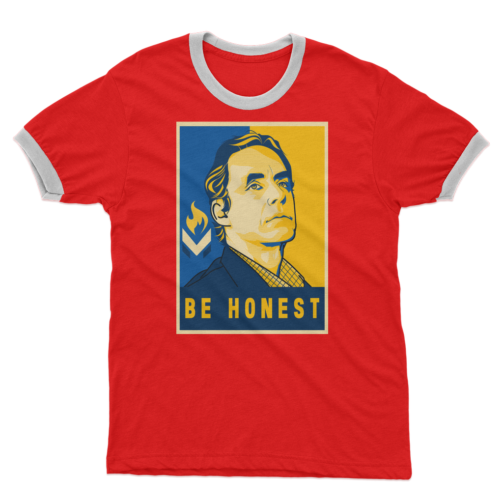 Jordan B Peterson Be Honest Adult Ringer T-Shirt