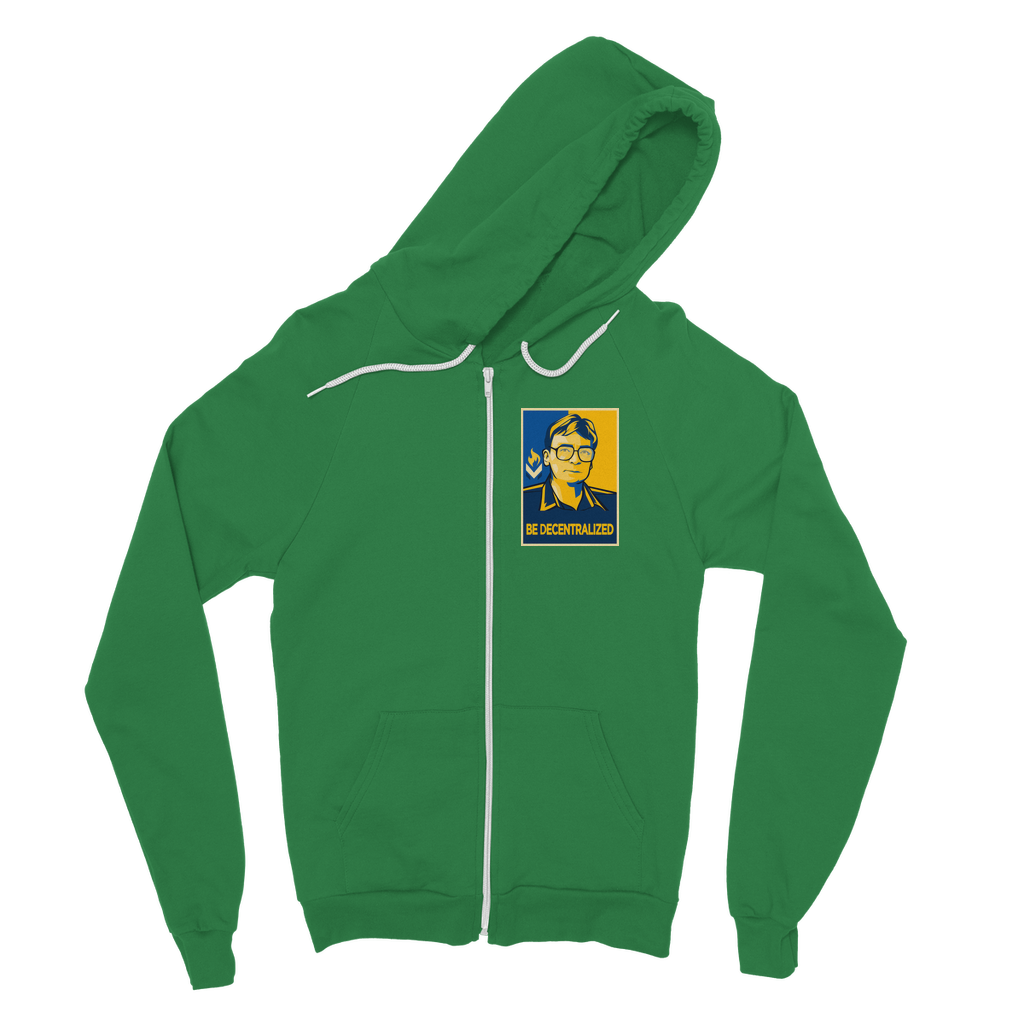 Hoppe - Be Decentralized Classic Adult Zip Hoodie
