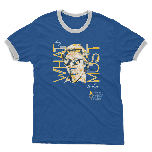 Hoppe - What Must Be Done Adult Ringer T-Shirt