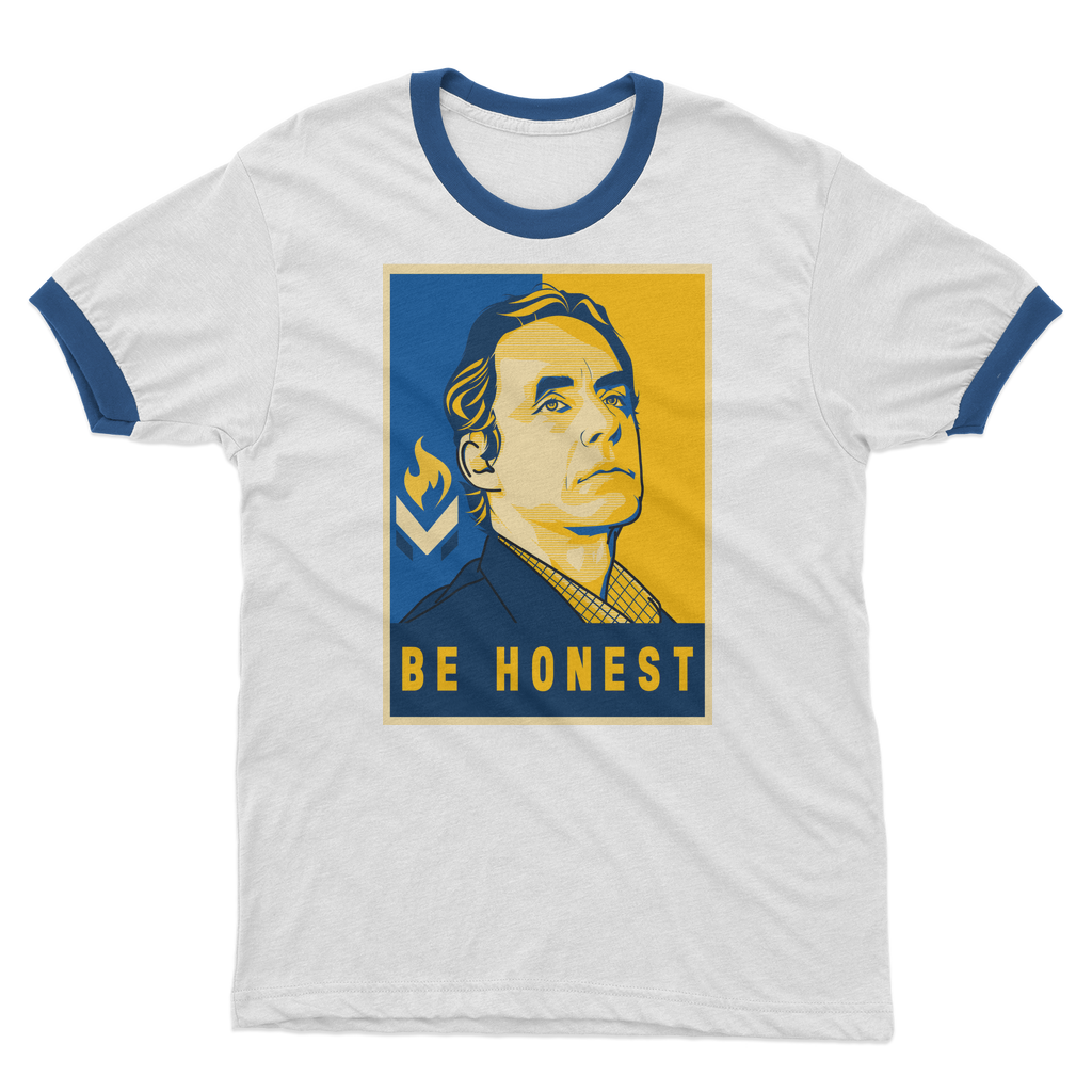 Jordan B Peterson Be Honest Adult Ringer T-Shirt
