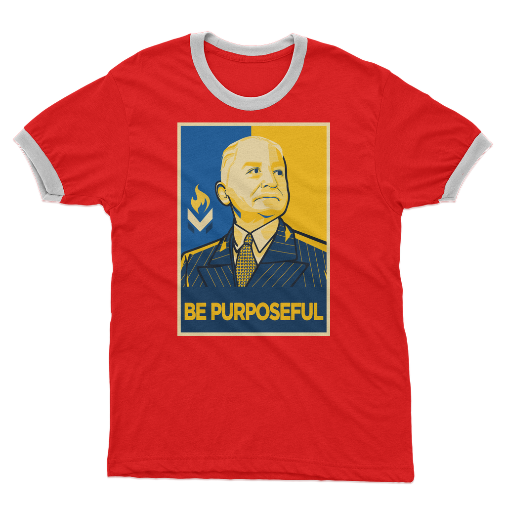 Mises Be Purposeful Adult Ringer T-Shirt