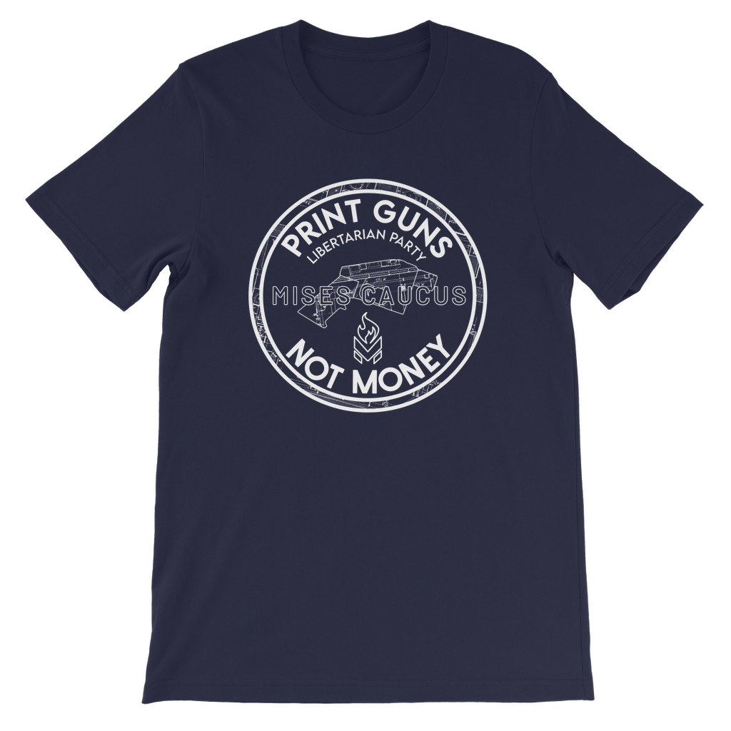 Print Guns Not Money B&W Classic Kids T-Shirt