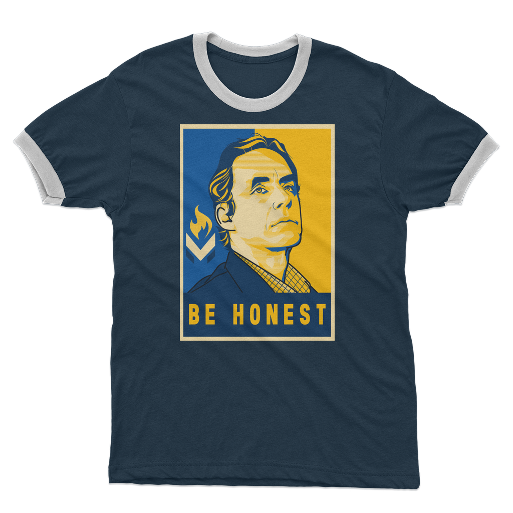 Jordan B Peterson Be Honest Adult Ringer T-Shirt