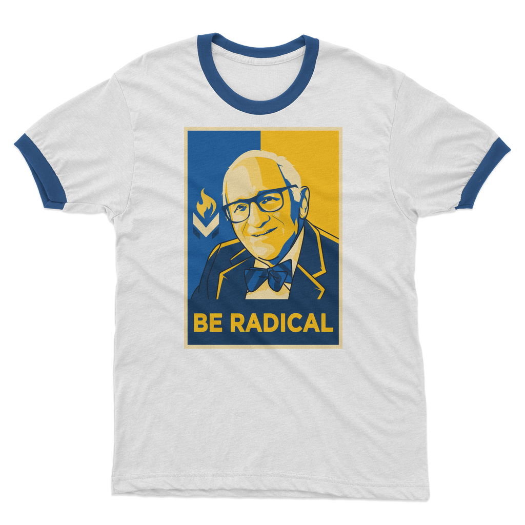 Murray Rothbard Be Radical Adult Ringer T-Shirt