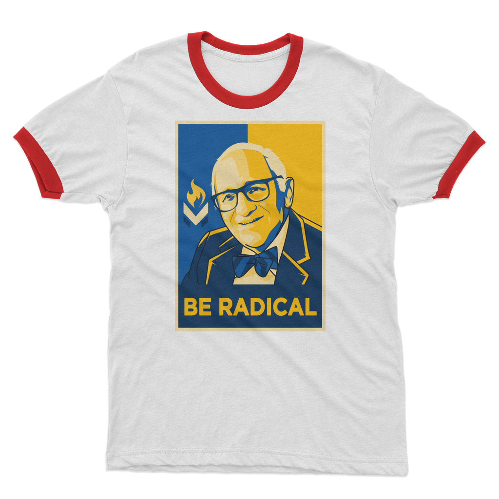 Murray Rothbard Be Radical Adult Ringer T-Shirt