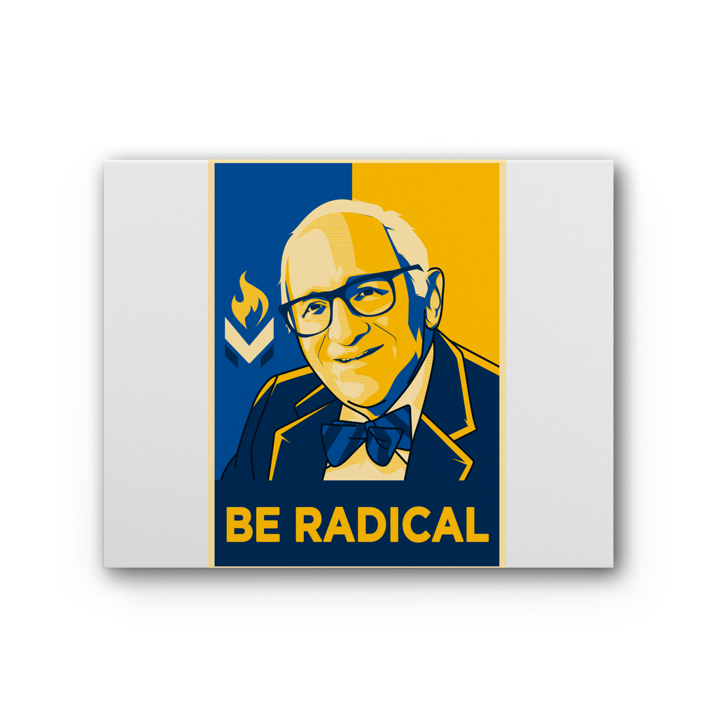 Murray Rothbard Be Radical Premium Stretched Canvas