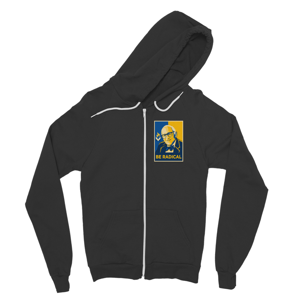 Murray Rothbard Be Radical Classic Adult Zip Hoodie