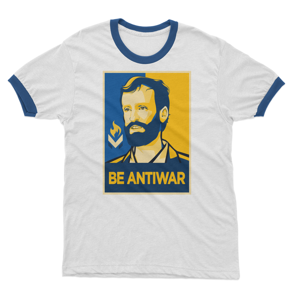 Scott Horton - Be Antiwar Adult Ringer T-Shirt