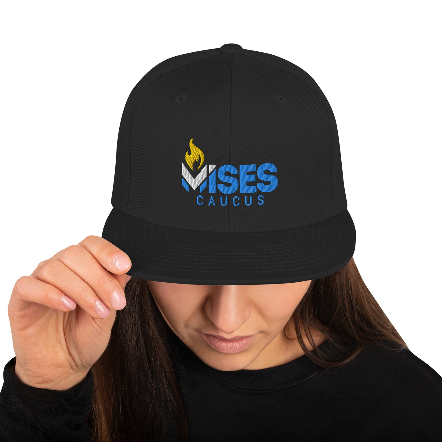 LPMC Text Logo Dark colored Snap Back Hat - Unisex