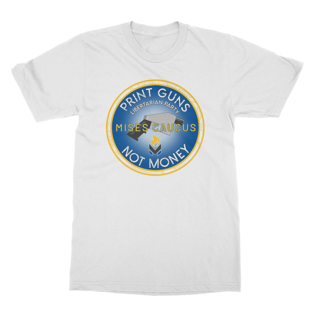 Print Guns Not Money Classic Adult T-Shirt
