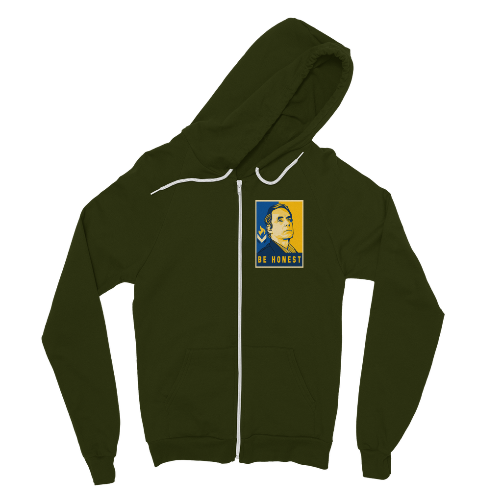 Jordan B Peterson Be Honest Classic Adult Zip Hoodie
