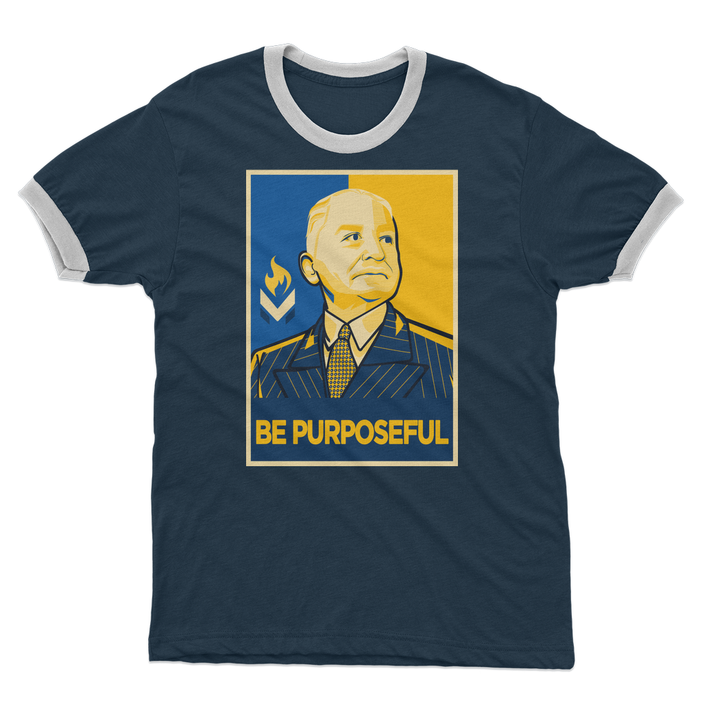 Mises Be Purposeful Adult Ringer T-Shirt