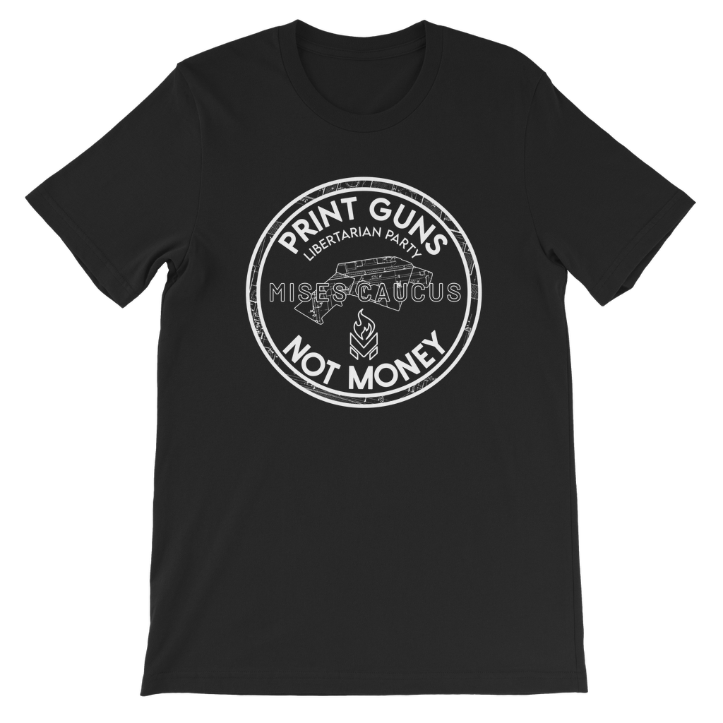 Print Guns Not Money B&W Classic Kids T-Shirt